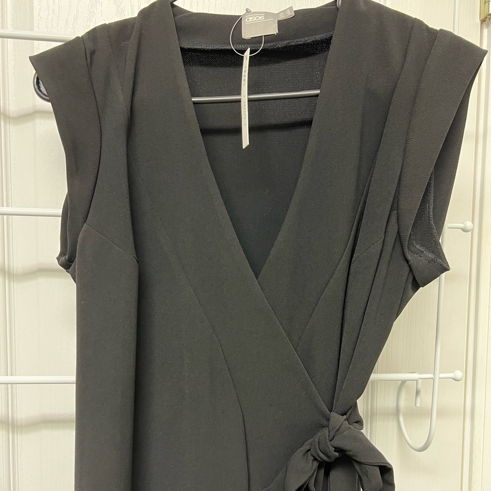 Asos Petite Wrap Midi Dress